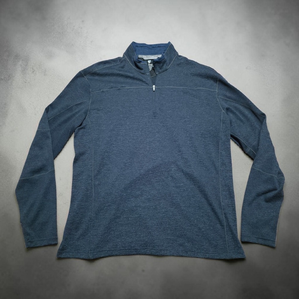 Kuhl Sweater Mens 2XL Gray 1/4 Zip Pullover Revel Fleece Long Sleeve
